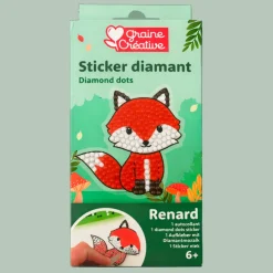 Kit diamant mosaïque sticker renard - Graine Créative