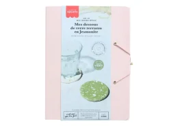 Kit DIY Home Déco - Mes dessous de verre terrazzo en Jesmonite - Vert