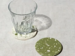 Kit DIY Home Déco - Mes dessous de verre terrazzo en Jesmonite - Vert