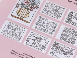 Kit DIY Home Déco - Mon carnet de coloriage détente
