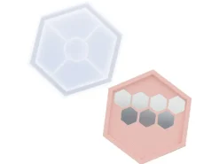 Kit Jesmonite AC100 - Dessous de verre hexagonal