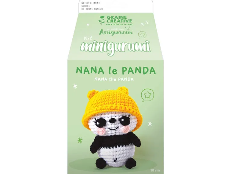 Kit Minigurumi - Panda 10 cm - Graine Créative