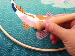 Kit punch needle carpe koi - Graine Creative