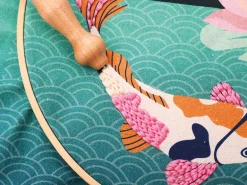 Kit punch needle carpe koi - Graine Creative