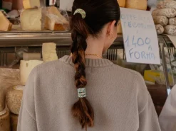 Élastique cheveux Mauve Mûre Rayé - Kknekki