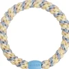 Élastique cheveux Mix bleu océan & jaune clair pailleté - Kknekki
