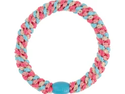 Élastique cheveux Mix Corail Turquoise Pailleté - Kknekki