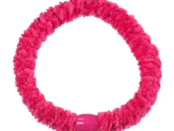 Élastique cheveux Velours Rose fuchsia - Kknekki