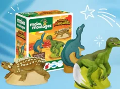 Le Monde des dinosaures 3 Figurines - Mako moulages