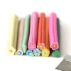 Lot 10 canes & lame - Nature - en pâte polymère