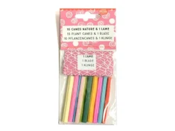 Lot 10 canes & lame - Nature - en pâte polymère