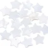 Lot de 10 breloques - étoile - coquillage naturel - 10 mm