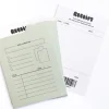 Lot de 4 Enveloppes vertes + papiers recettes pour journaling