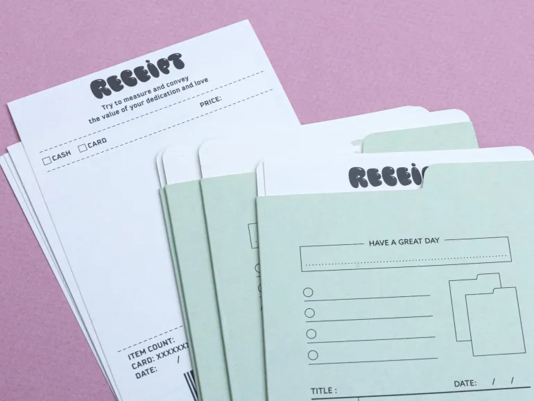 Lot de 4 Enveloppes vertes + papiers recettes pour journaling
