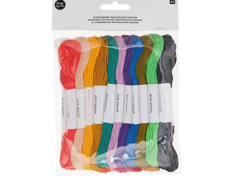 Lot de 24 Fils à broder – Set fashion