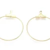 Lot de 2 intercalaires créoles 29 mm - doré à l'or fin 18k