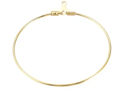 Lot de 2 intercalaires créoles 39 mm - doré à l'or fin 18k