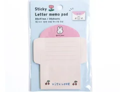Lot de 30 mini enveloppe - lapin rose et cerises
