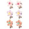 Lot de 3 paires de boucles d'oreilles à clip - Fleur