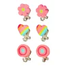 Lot de 3 paires de boucles d'oreilles à clip - Miranda