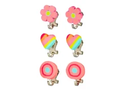 Lot de 3 paires de boucles d'oreilles à clip - Miranda