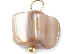 Lot de 5 pendentifs en coquillage nacré - 13 mm
