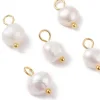 Lot de 5 pendentifs en perle de culture - 10 x 5 mm