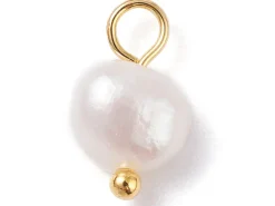 Lot de 5 pendentifs en perle de culture - 10 x 5 mm