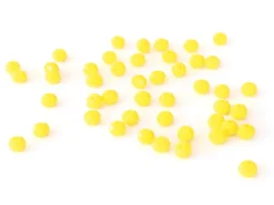Lot de 50 perles à facettes en verre 4x6 mm - jaune