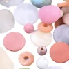 Lot de 50 perles en acrylique mat - Formes mixtes - Multicolore