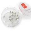 Lot de 20 perles heishi intercalaire - Boules argentées 4 x 3 mm