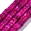Lot de 20 perles heishi naturelles 6 mm en coquillage - Rose