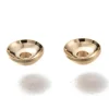 Lot de 20 perles intercalaires forme cloche en laiton - Doré à l'or fin