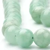 Lot de 15 perles naturelles rondes 6 mm - Jade verte