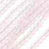 Lot de 50 perles naturelles 2 mm - Quartz rose