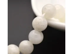 Lot de 15 perles naturelles 6 mm - Pierre de lune