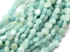 Lot de 20 perles pépites - Amazonite naturelle