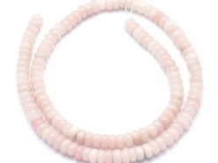 Lot de 20 perles rondelles - Opale rose