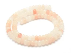 Lot de 20 perles rondelles - Aventurine rose