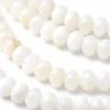 Lot de 20 perles rondelles coquillage naturel - Dentelle