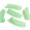 Lot de 5 perles tubes - Imitation naturelle marbre 6 mm - Vert clair
