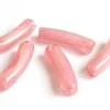 Lot de 5 perles tubes - Imitation naturelle marbre 6 mm - Rose