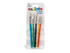 Lot de 5 pinceaux scolaires - Carioca