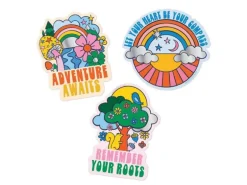 Lot de 3 stickers vinyle - Retro inspirations