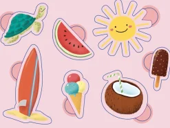 Ma pochette de 100 gommettes – En vacances