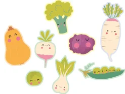 Ma pochette de 50 grandes gommettes - Les légumes