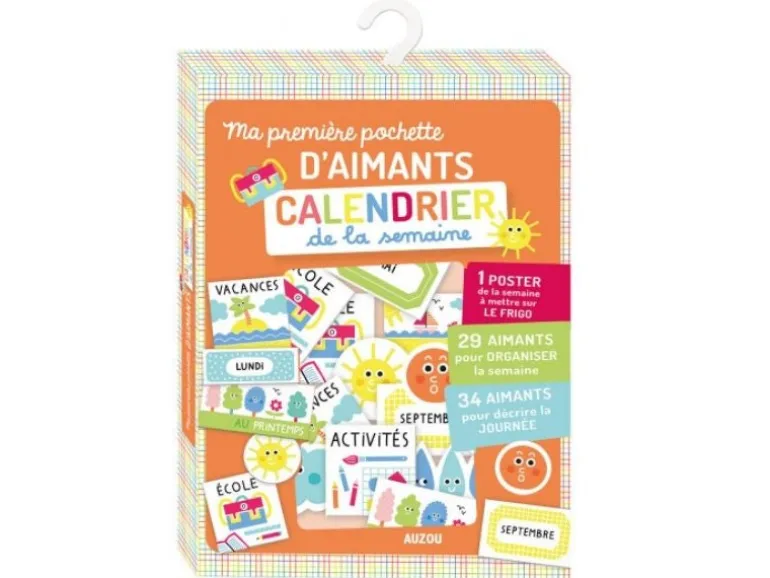 Ma première pochette d'aimants - Calendrier de la semaine
