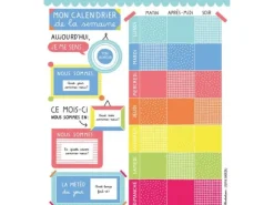 Ma première pochette d'aimants - Calendrier de la semaine