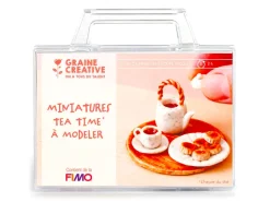 Malette Fimo Miniatures Tea Time à modeler - Graine Créative
