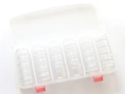 Mallette de rangement avec ses 28 boites rondes